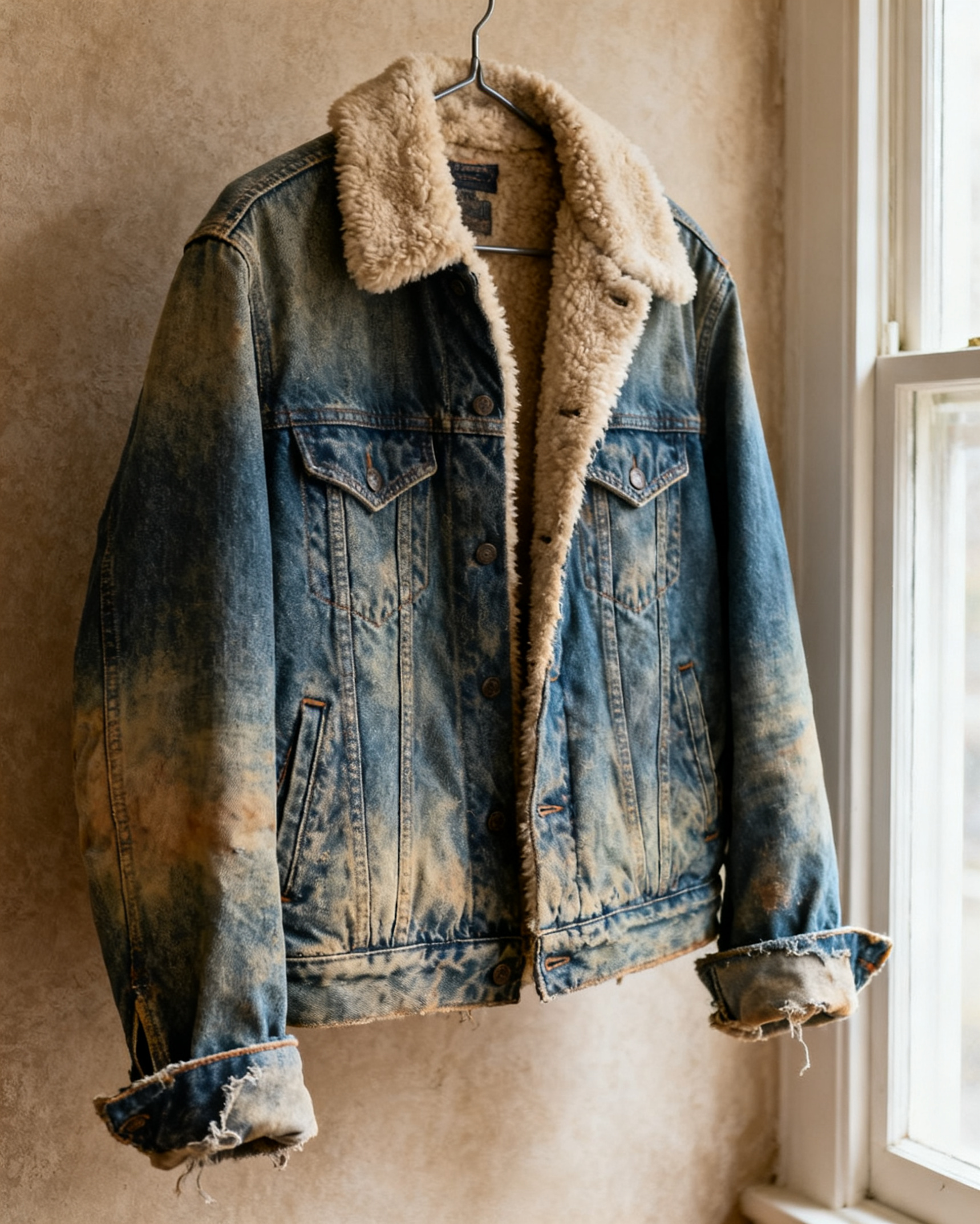 Shearling-Lined Denim Jacket